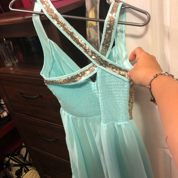 Teal dress - Picture 3 of 3